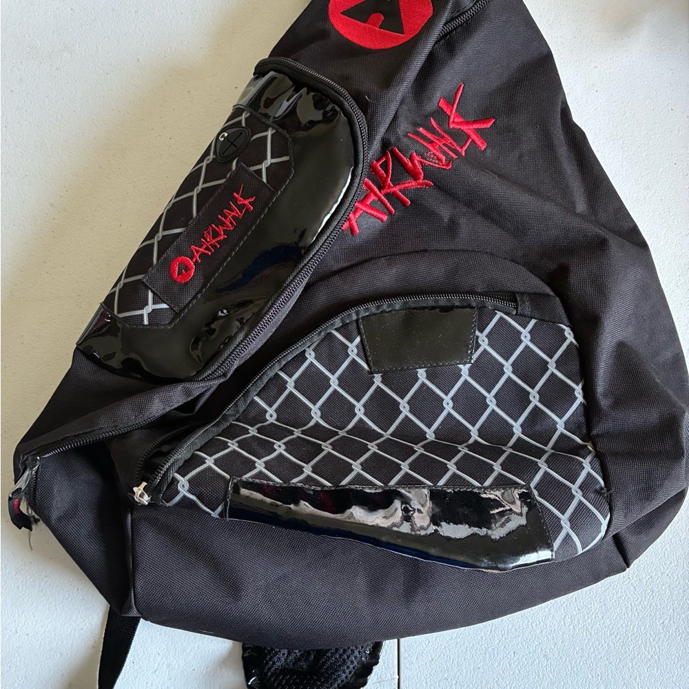 Airwalk OneShoulder Bag Black Nylon Excellent Used